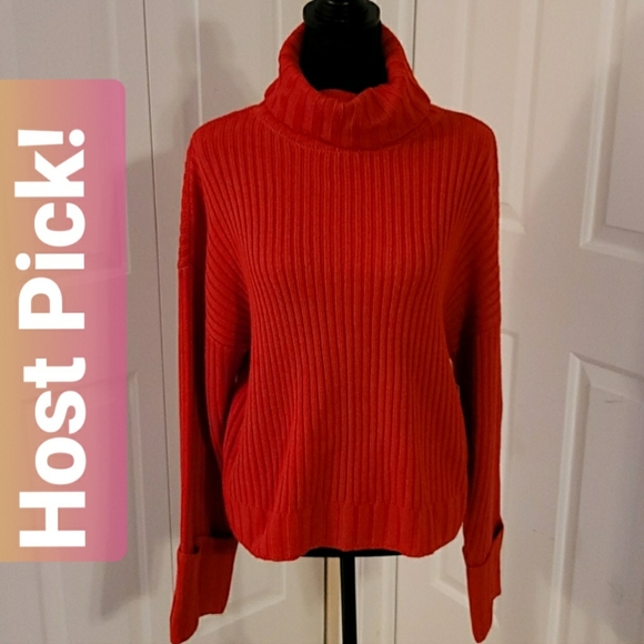Nine West Sweaters - ❗HP❗☆ Nine West ☆ NWT Red Turtleneck Sweater Large
